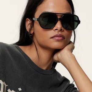 NASTY GAL BLACK AVIATORS